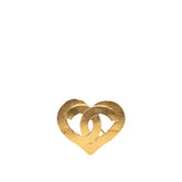 シャネル ヴィンテージ ココマーク ハート サークル ブローチ ゴールド メッキ レディース CHANEL 【中古】